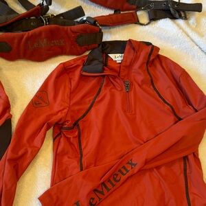 LeMieux girls shirt, halter  — no hat silk, no saddle pad or ear bonnet